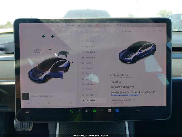 5YJ3E1EA2LF611272 Tesla MODEL 3