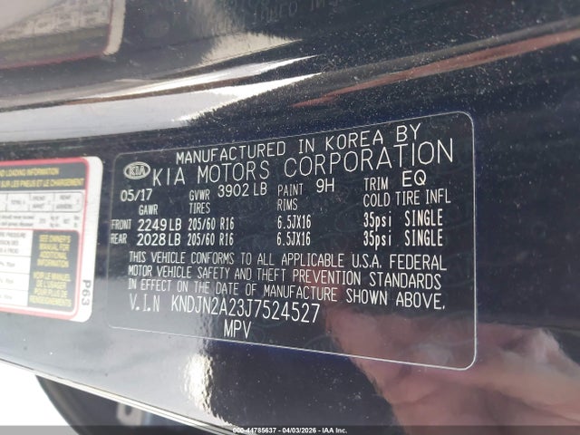 2018 KIA SOUL KNDJN2A23J7524527 Photo 8