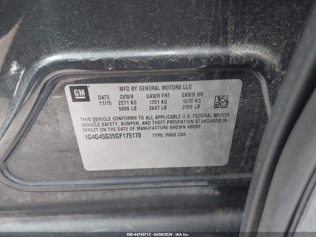 1G4G45G35GF175170 Buick Lacrosse Sport Touring