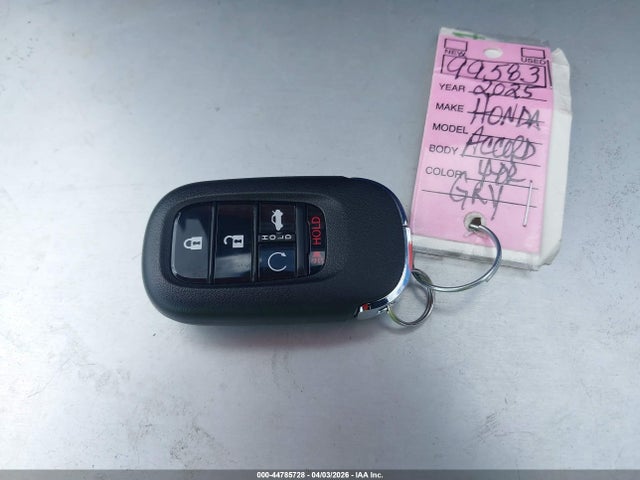 Aukcja sprzedaży 2025 Honda Accord Se, vin: 1HGCY1F40SA060168, numer aukcji: 44785728