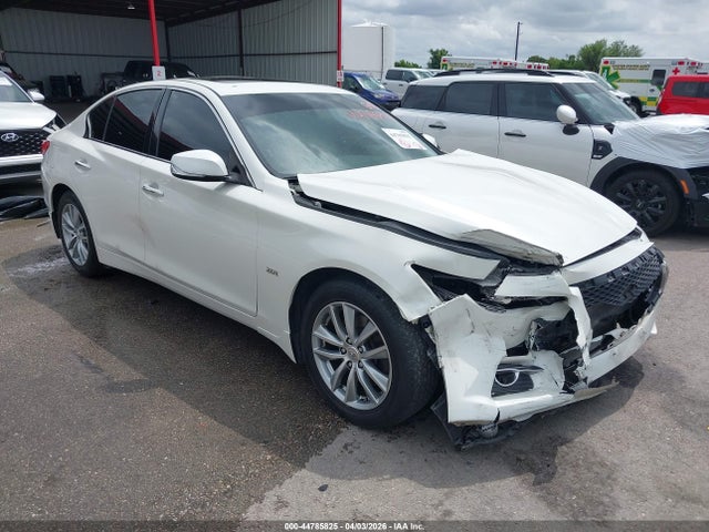 2017 Infiniti Q50 2.0t Premium მანქანა იყიდება აუქციონზე, vin: JN1CV7AP4HM640562, აუქციონის ნომერი: 44785825