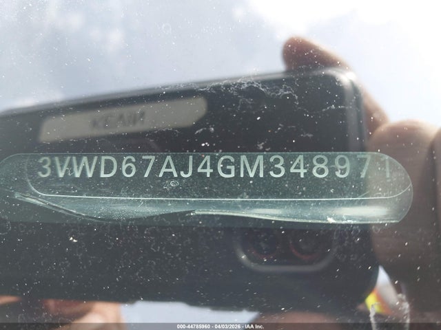44785960 :رقم المزاد ، 3VWD67AJ4GM348971 vin ، 2016 Volkswagen Jetta 1.4t Se مزاد بيع