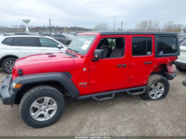 Продажа на аукционе авто 2018 Jeep Wrangler Unlimited Sport S 4x4, vin: 1C4HJXDG3JW132362, номер лота: 44785967