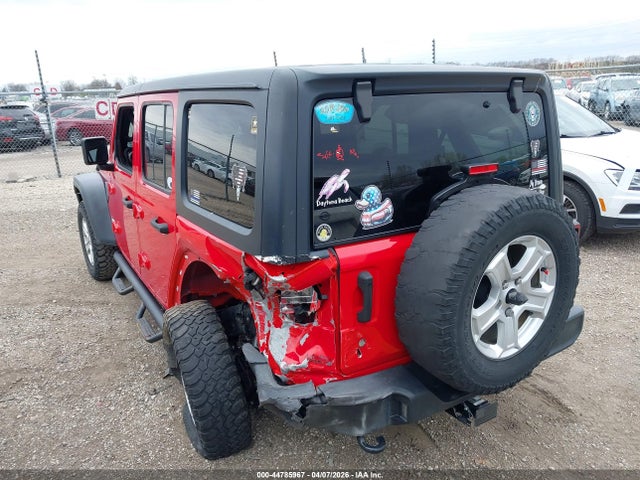Продажа на аукционе авто 2018 Jeep Wrangler Unlimited Sport S 4x4, vin: 1C4HJXDG3JW132362, номер лота: 44785967