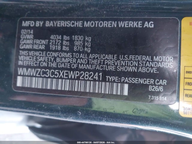 Продаж на аукціоні авто 2014 Mini Countryman Cooper S, vin: WMWZC3C5XEWP28241, номер лоту: 44786138