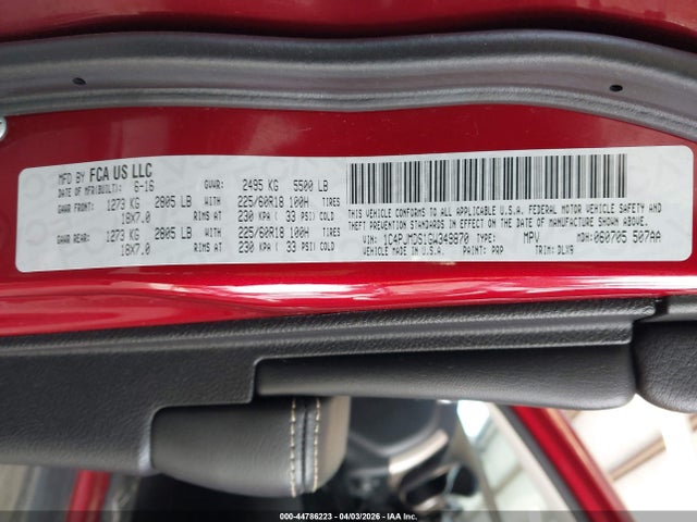 1C4PJMDS1GW349870 Jeep Cherokee High Altitude