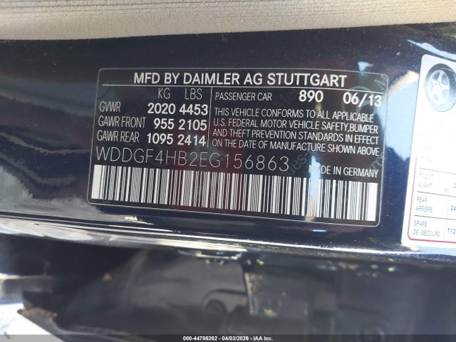 WDDGF4HB2EG156863 Mercedes-Benz C 250 Sport