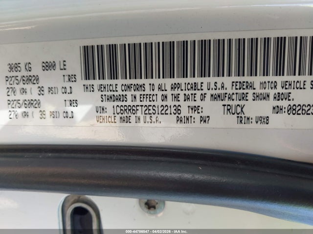 2014 RAM 1500 1C6RR6FT2ES122136 Photo 8