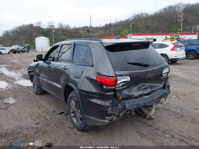 2016 Jeep Grand Cherokee 75th Anniversary მანქანა იყიდება აუქციონზე, vin: 1C4RJFAG8GC355395, აუქციონის ნომერი: 44786571