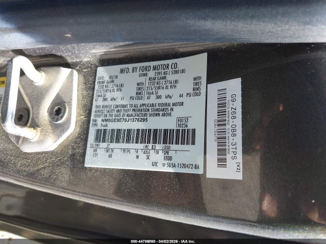 2018 FORD TRANSIT CONNECT NM0GE9E70J1376295 Photo 8