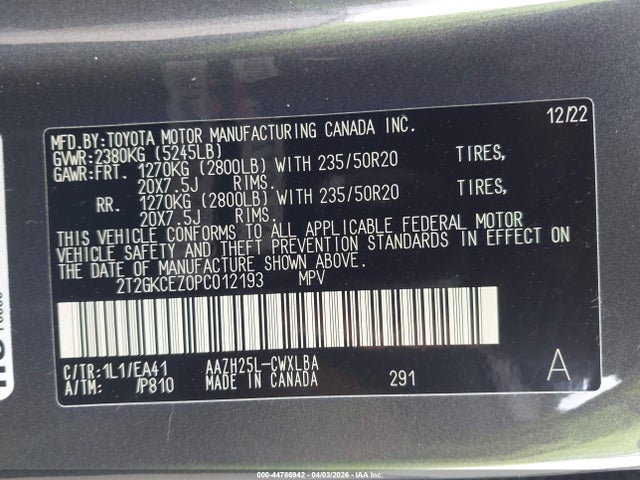 Aukcja sprzedaży 2023 Lexus Nx 350h Premium, vin: 2T2GKCEZ0PC012193, numer aukcji: 44786942