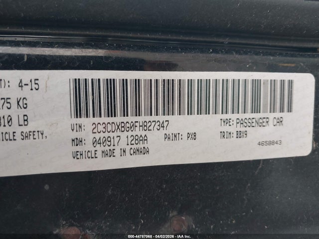 2015 DODGE CHARGER 2C3CDXBG0FH827347 Photo 8