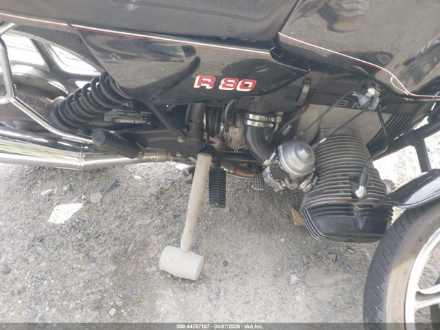 44787157 :رقم المزاد ، WB1046306F6480454 vin ، 1985 Bmw R80 مزاد بيع