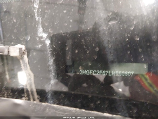 44787198 :رقم المزاد ، 2HGFC2F67LH550807 vin ، 2020 Honda Civic Lx مزاد بيع