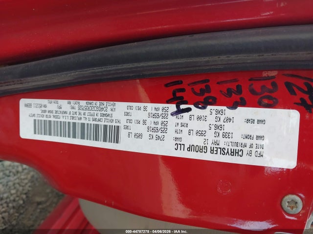 Продажа на аукционе авто 2012 Dodge Grand Caravan Sxt, vin: 2C4RDGCG3CR357535, номер лота: 44787278
