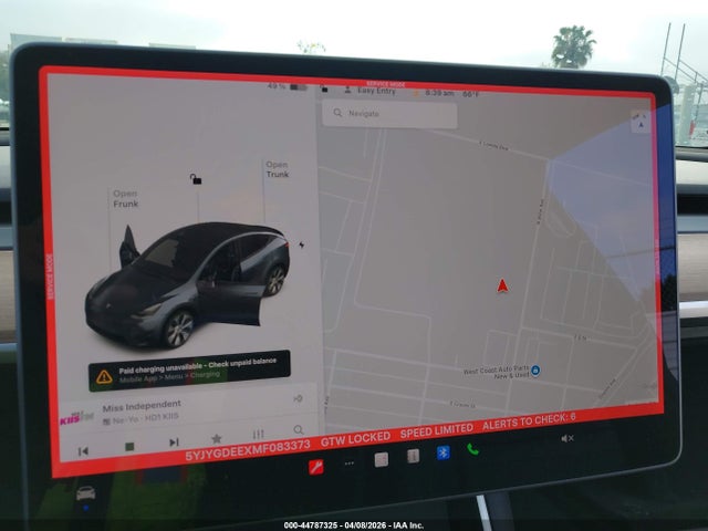 5YJYGDEEXMF083373 Tesla Model Y Long Range Dual Motor All-wheel Drive