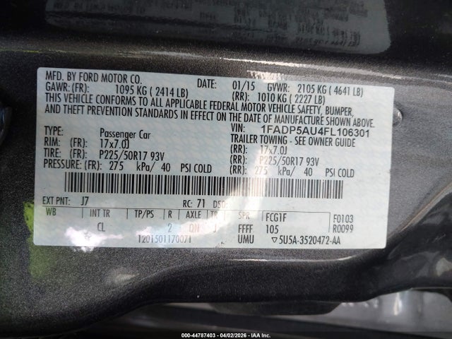 2015 FORD C-MAX HYBRID 1FADP5AU4FL106301 Photo 8