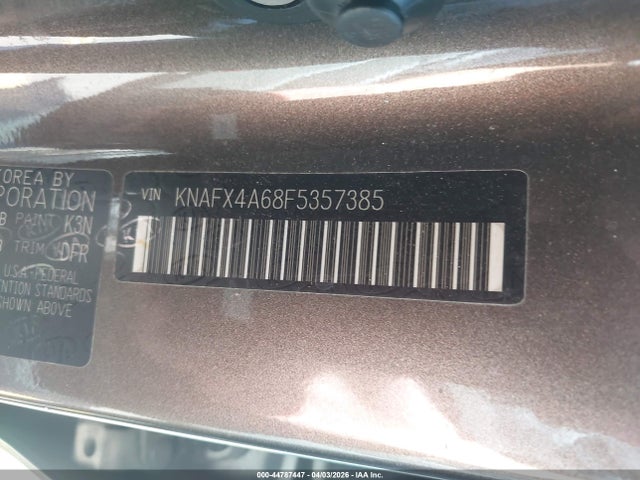 KNAFX4A68F5357385 KIA FORTE LX