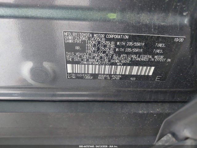 Toyota Rav4 Limited 2021 JTMN1RFV8MD073707 Image 9