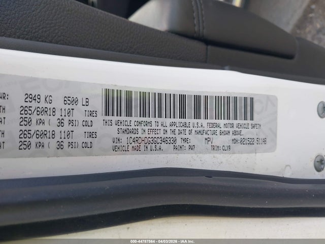 2016 DODGE DURANGO 1C4RDHDG3GC346330 Photo 8