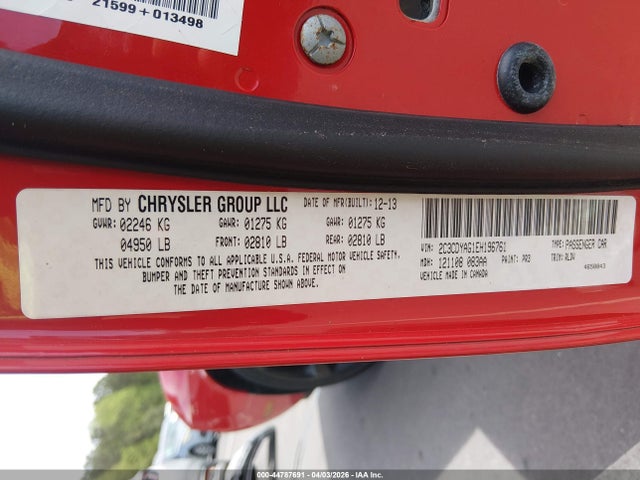 Aukcja sprzedaży 2014 Dodge Challenger Sxt Plus, vin: 2C3CDYAG1EH196761, numer aukcji: 44787691