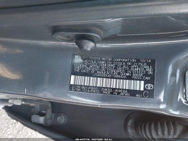 JTDKN3DU6F1888426 Toyota Prius Two