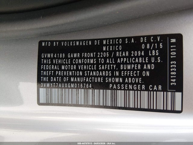 2016 VOLKSWAGEN GOLF GTI 3VWYT7AUXGM016764 Photo 8