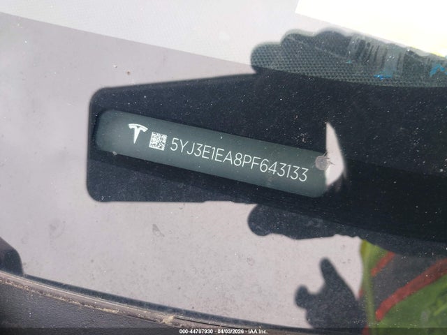 Продаж на аукціоні авто 2023 Tesla Model 3 Rear-wheel Drive, vin: 5YJ3E1EA8PF643133, номер лоту: 44787930