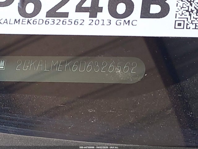 2013 Gmc Terrain Sle-1 მანქანა იყიდება აუქციონზე, vin: 2GKALMEK6D6326562, აუქციონის ნომერი: 44788066