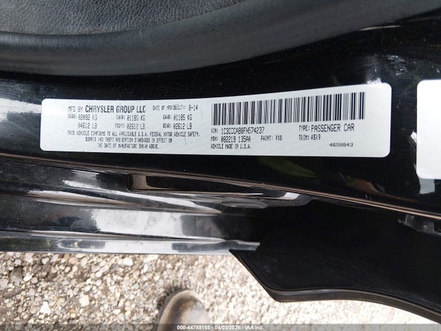 Продаж на аукціоні авто 2015 Chrysler 200 Limited, vin: 1C3CCCAB8FN574237, номер лоту: 44788155