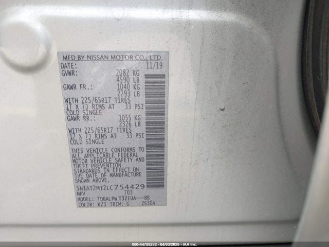 2020 NISSAN ROGUE 5N1AT2MT2LC754429 Photo 8