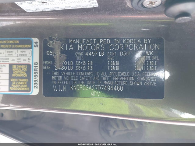 Aukcja sprzedaży 2013 Kia Sportage Ex, vin: KNDPC3A27D7494460, numer aukcji: 44788283