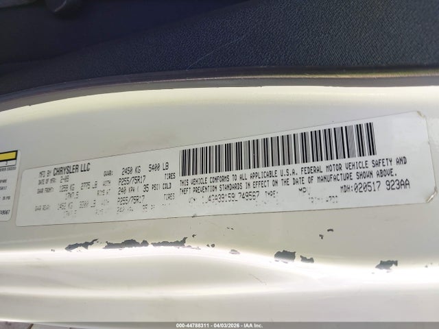 Продаж на аукціоні авто 2009 Jeep Wrangler Unlimited X, vin: 1J4GA39159L749567, номер лоту: 44788311