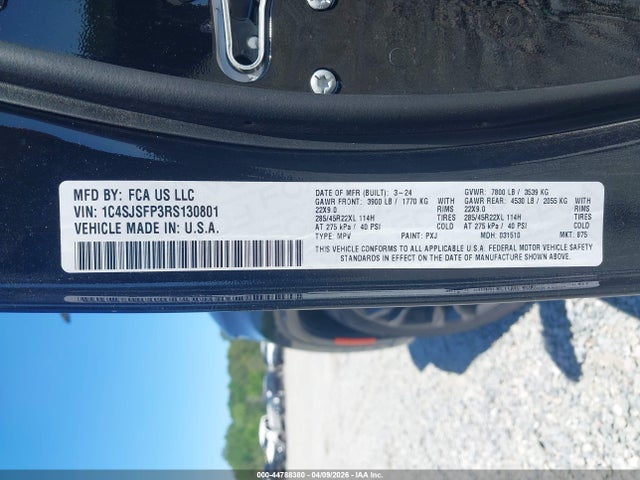 2024 JEEP GRAND WAGONEER L 1C4SJSFP3RS130801 Photo 8