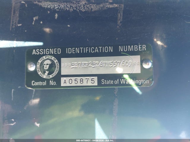 Продажа на аукционе авто 1997 Dodge Ram 2500 St, vin: 3B7KF23Z6VM557609, номер лота: 44788431