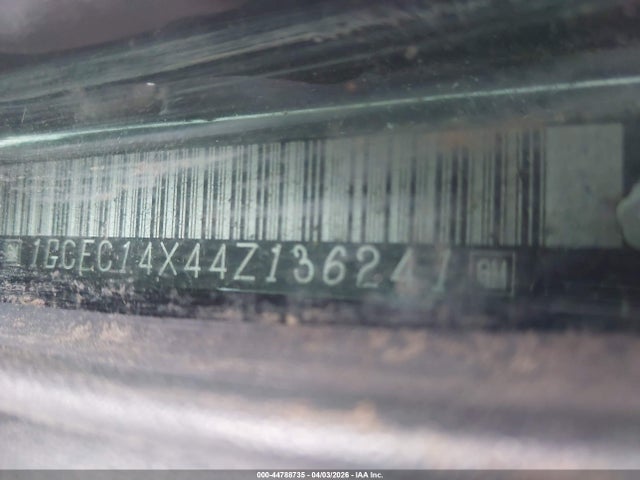 44788735 :رقم المزاد ، 1GCEC14X44Z136241 vin ، 2004 Chevrolet Silverado 1500 مزاد بيع