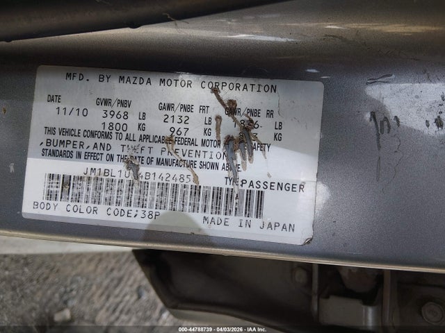 Продаж на аукціоні авто 2011 Mazda Mazda3 I Sport, vin: JM1BL1UF4B1424850, номер лоту: 44788739
