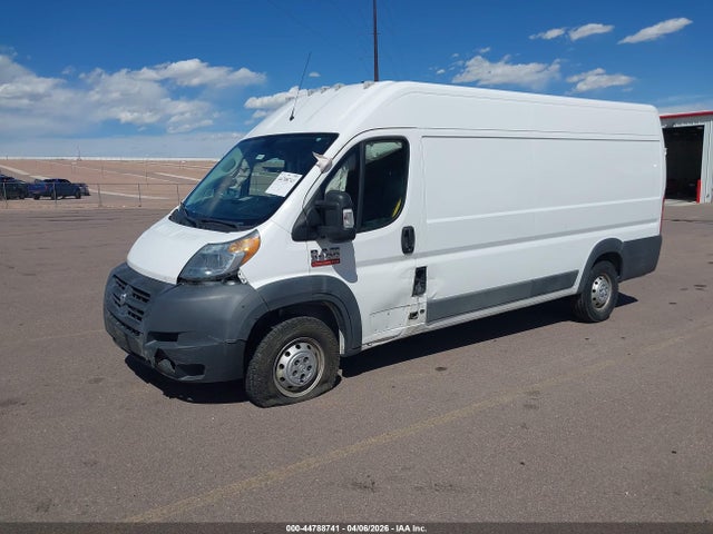 44788741 :رقم المزاد ، 3C6URVJG2JE118339 vin ، 2018 Ram Promaster 3500 Cargo Van High Roof 159 Wb Ext مزاد بيع