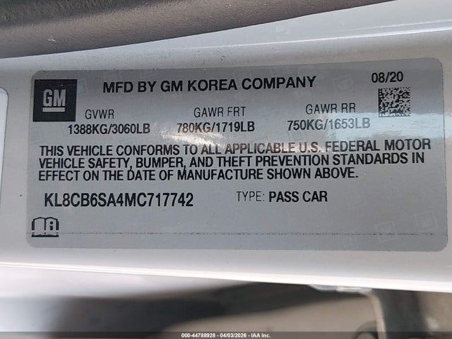 Chevrolet Spark Fwd Ls Automatic 2021 KL8CB6SA4MC717742 Image 9