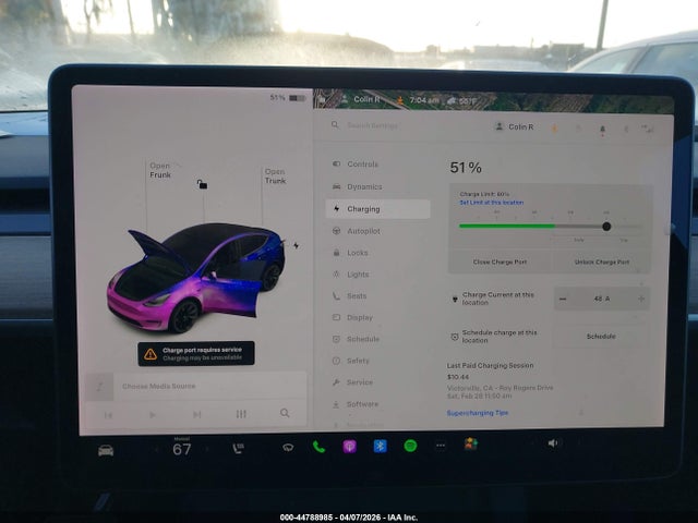 2021 Tesla Model Y Long Range Dual Motor All-wheel Drive მანქანა იყიდება აუქციონზე, vin: 5YJYGAEE8MF180134, აუქციონის ნომერი: 44788985