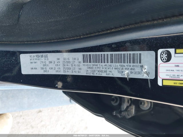 44789121 :رقم المزاد ، 1C6SRFFTXKN681008 vin ، 2019 Ram 1500 Big Horn/lone Star  4x4 5'7 Box مزاد بيع