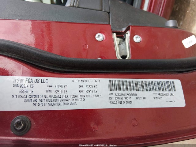 Aukcja sprzedaży 2017 Chrysler 300c, vin: 2C3CCAEG1HH579849, numer aukcji: 44789197
