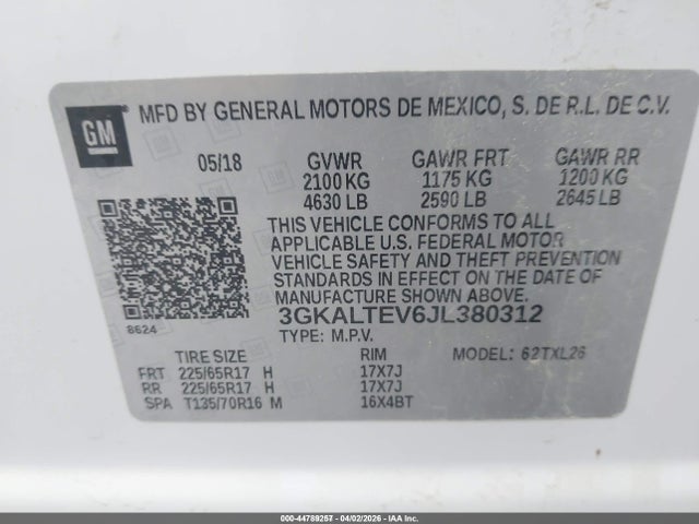 2018 GMC TERRAIN 3GKALTEV6JL380312 Photo 8