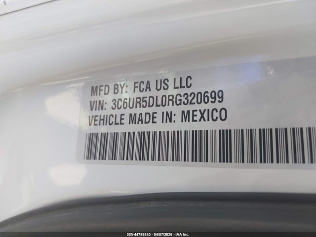 Aukcja sprzedaży 2024 Ram 2500, vin: 3C6UR5DL0RG320699, numer aukcji: 44789380
