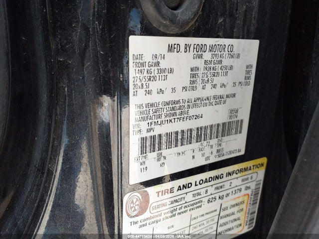 Ford Expedition Limited 2015 1FMJU1KT7FEF07264 Image 9