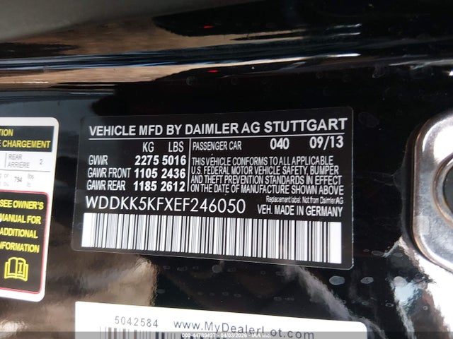 Mercedes-Benz E 350 2014 WDDKK5KFXEF246050 Image 9