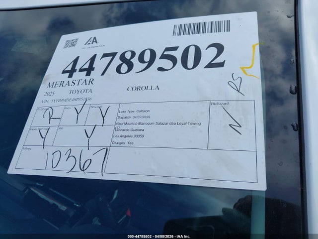 Toyota COROLLA LE 2025 5YFB4MDE4SP351836 Image 18