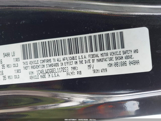 2014 JEEP WRANGLER UNLIMITED 1C4BJWDG6EL117233 Photo 8