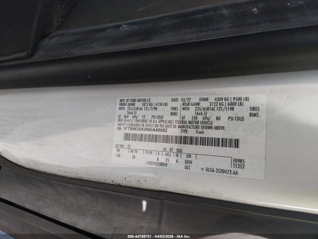Ford E-transit-350 Cargo Van 2022 1FTBW3XK0NKA46682 Image 9