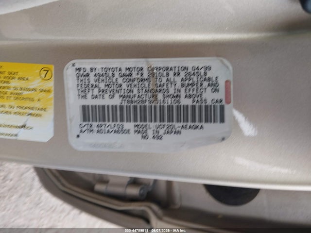 Продаж на аукціоні авто 1999 Lexus Ls 400, vin: JT8BH28F9X0161106, номер лоту: 44789811